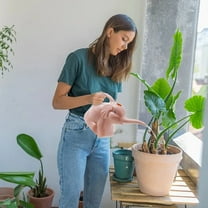 Steadline Cute Elephant Shaped Watering Can For Indoor Plants - Lightweight Plastic Garden Tool With Ergonomic Handle Perfect For Small Spaces And Balcony Gardening 30x12x18 Centimeters