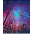 thumbnail image 4 of FMSHPON 3 Piece Bedding Set Starry night in the woods Twin Size Duvet Cover with 2 Pillowcase for Home Bedding Room Decoration, 4 of 5
