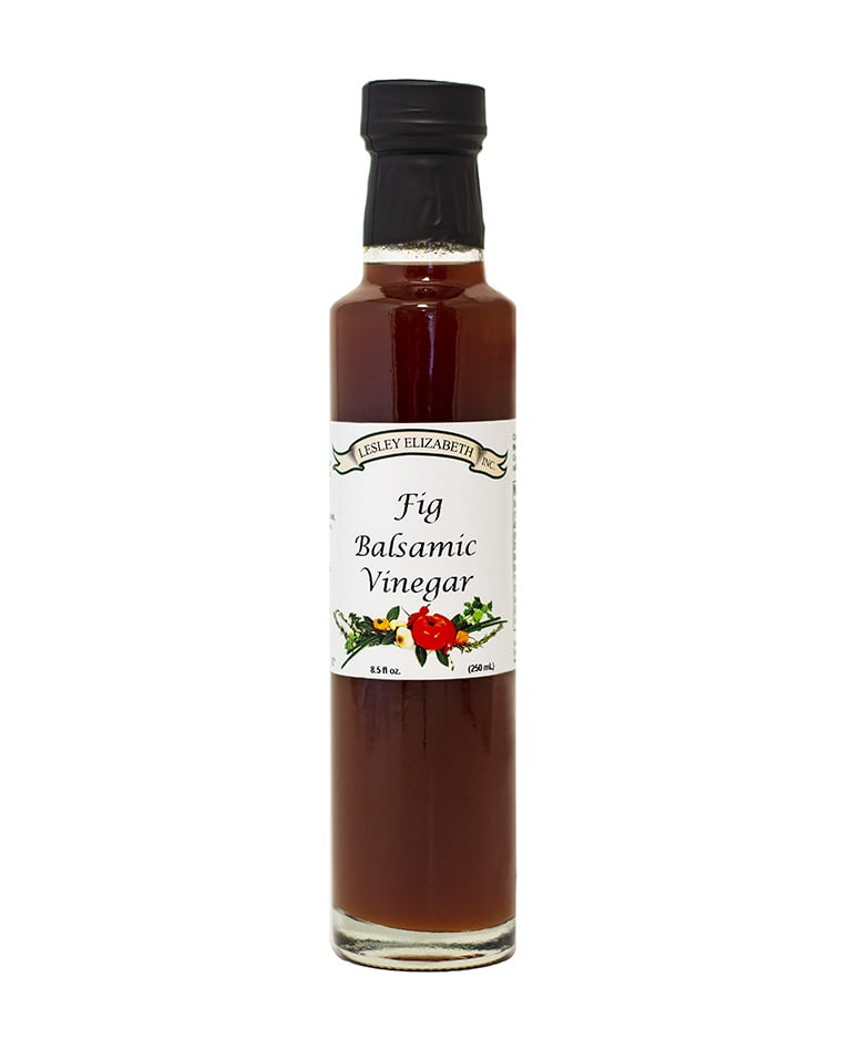 Lesley Elizabeth, Fig Balsamic Style Vinegar, Condiment, Balsamic Vinegar, Fruit Flavored Vinegar, Dessert Vinegar, 8.5 fl oz, MID# OL7104, $17.24