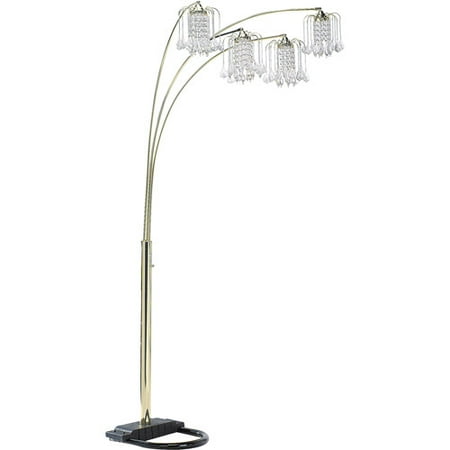 Ore International Floor Lamp Polished Brass Com Ore International Floor Lamp Polished Brass
