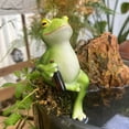 thumbnail image 4 of JoyMoreHome Frog Statue for Garden, Green Frog Figurine for Outdoor Decor Yard and Garden Decoration Resin Sculpture, 4 of 7