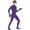 Dark Purple, variant on Mercatoo Kids Full Body Unitard 𝗢ne-Piece Long Sleeve Footed Jumpsuit Turtleneck Stretchy Leotard Gymnastics Catsuit