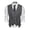 Gray, variant on Coshow Men's Suit Vests Layered Waistcoat Business Formal Dress Vest for Wedding with Pockets