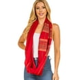 thumbnail image 2 of Scarfand's Solid Color Infinity Winter Wrap Loop Scarf For Women & Men (Red), 2 of 4