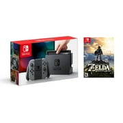 Nintendo Switch Console with Gray Joy-Con Zelda Bundle