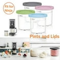 thumbnail image 4 of Ice cream cups for Ninja Creami NC500 – Ritmi – Ice cream maker – Ice cream molds – Milkshake cup – Ice cream making – Multi Color, 4 of 5