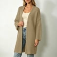 thumbnail image 6 of Women's Fall and Winter Cardigan Sweaters Plus Size Loose Knit Sweater Jacket Long Sleeved Top, 6 of 8