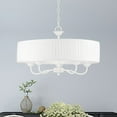 thumbnail image 2 of 41775-03 Livex Lighting Edinburgh - 5 Light Pendant In Transitional Style-14 Inches Tall and 23 Inches Wide-White Finish    -Traditional Installation, 2 of 11