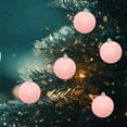 thumbnail image 4 of Frosted Macaron Color Dusty Balls Christmas Tree Decorations with Holiday Party Ball Ornaments, 4 of 6