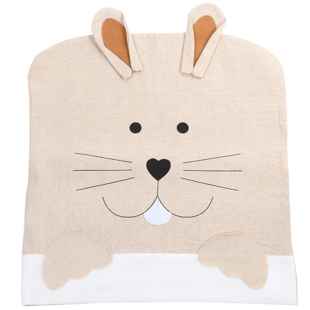 BRIGHTFUFU Funda para silla de comedor, funda extraíble y lavable para silla, Protector para silla, funda para silla de conejo