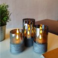 thumbnail image 4 of Mainstays Grey Rechargeable Flameless LED Pillar Candles,Various Sizes,3 pack, 4 of 6