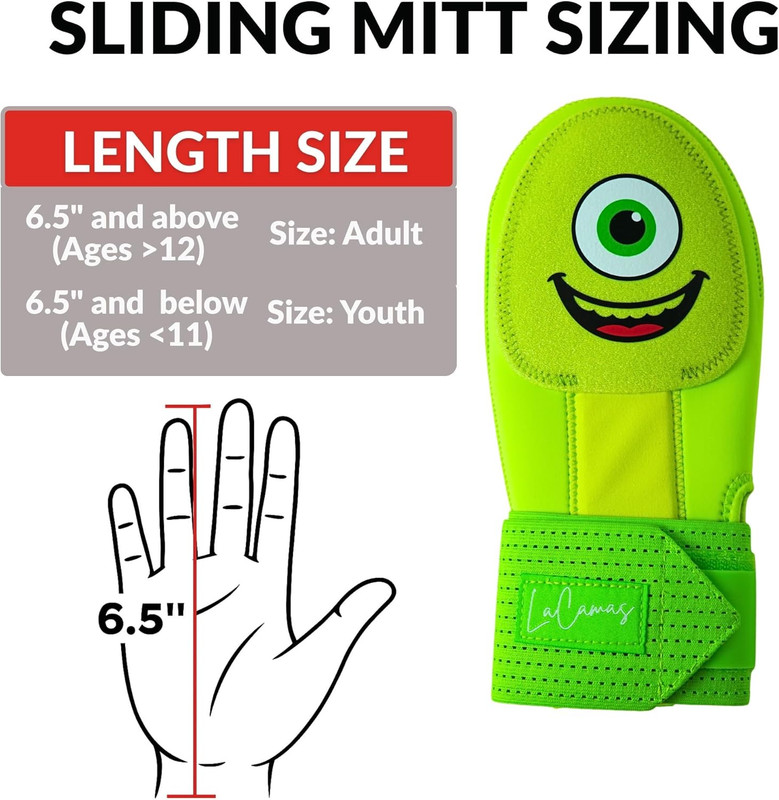 Baseball Sliding Mitt – Youth & Adult Sizes – Drippy Designs (Gingerbread, Ninja, Ice Cream, Alien, USA, Cyclops) – Left & Right Hands – Hand & Wrist Protection