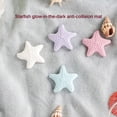 thumbnail image 3 of Starfish Shaped Luminous Crash Pad Mat Adhesive Door Lock Silicone Shockproof Pad 4.5cm, 3 of 9
