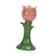 thumbnail image 4 of Candelabro de pilar, soporte para velas, adorno decorativo para el hogar, cerámica, elegante decoración Rosa, 4 of 9