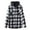 Black, variant on Fleece Lined Plaid Button down Jackets Drawstring Hooded Coat Long Sleeve Casual Outerwear with Pockets
