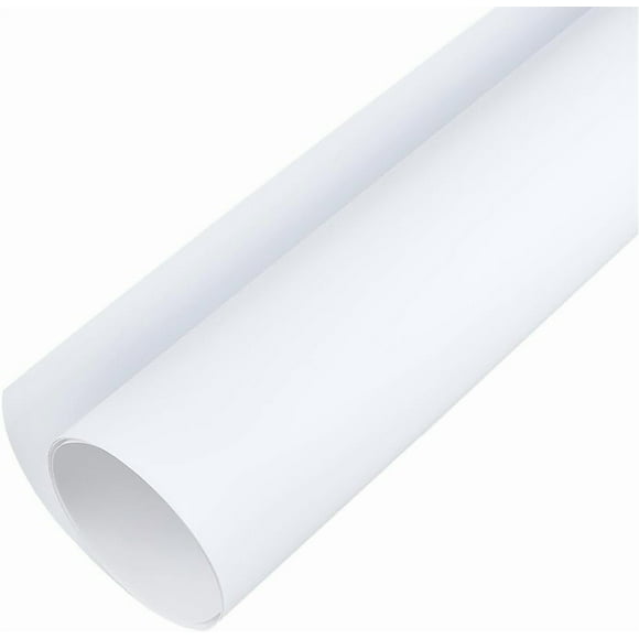 White PVC Photography Backdrop Matte Smooth Background Tabletop Backdrops Display Board Seamless Waterproof for DIY Food Jewelry Cosmetics Small Product Props Video Photo Studio 35.4x15.7 Inch