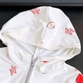 thumbnail image 3 of TSHXS Girls Clothes Toddler Girls Astronaut Star Print Hooded Sun Protection Jacket Thin Breathable Beach Outdoor Travel Coat(6-7 Years,Light Pink), 3 of 4