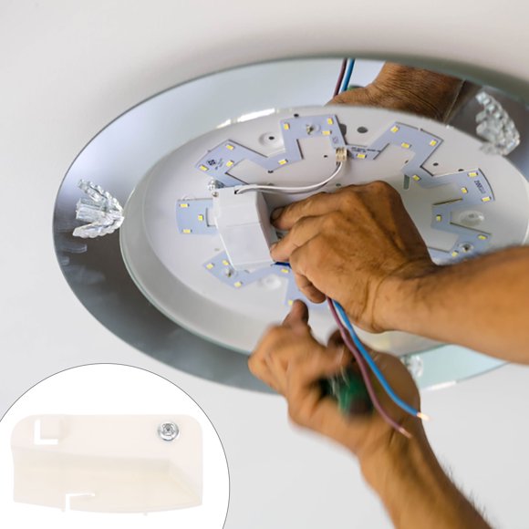WEUVEB 25pcs Ceiling Light Parts Plastic White Fixing for DIY Projects and Professionals