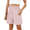 Pink, variant on Gleelaud Women's Bermuda Shorts Summer Elastic Waist Casual Lightweight Button Shorts with Pockets Brown