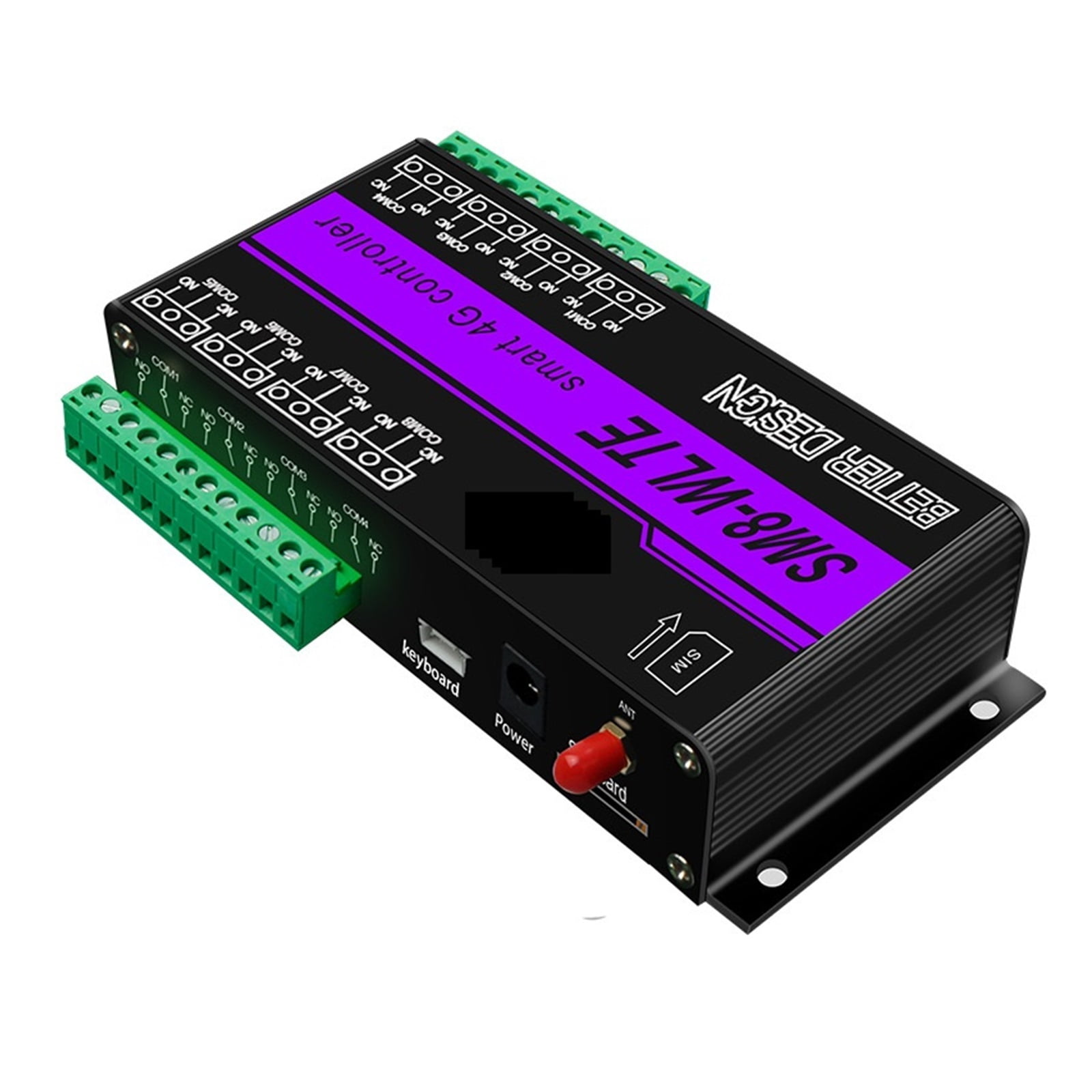 4G 8Ch Relay Switch GSM SMS LTE APP Remote Controller WithTemperature Humidity Sensor For Gate Opener Motor SM8-WLTE