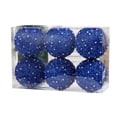 thumbnail image 3 of Juego de 6 adornos navideños con forma de bola para árbol de Navidad con cuerda para colgar, decoración navideña para fiestas navideñas en casa, 3 of 5