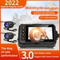thumbnail image 2 of Xingzhi 3 Inch Motorcycle Driving Recorder Motorbike Scooter 1080P Cycling Recording DVR Front Rear Camera Motorcycles, 2 of 6