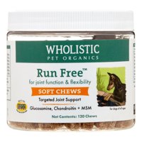 Wholistic Pet Organics Run Free Hip & Joint Dog Supplement, 120 Ct