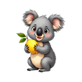 thumbnail image 3 of cartoon Koala theme Stickers, Waterproof Koala theme Sticker for Water Bottle Laptop Phone Cases Planner Skateboard Luggage Helmet Party Favor Decor, Ideal for Adults Teens Teacher Rewards, 3 of 9