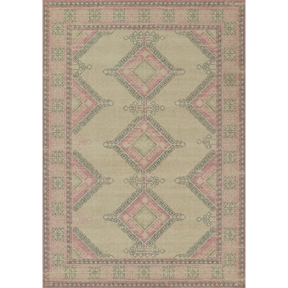 Momeni Traditional Runner Area Rug, Pink, 2'3" X 7'6" Runner