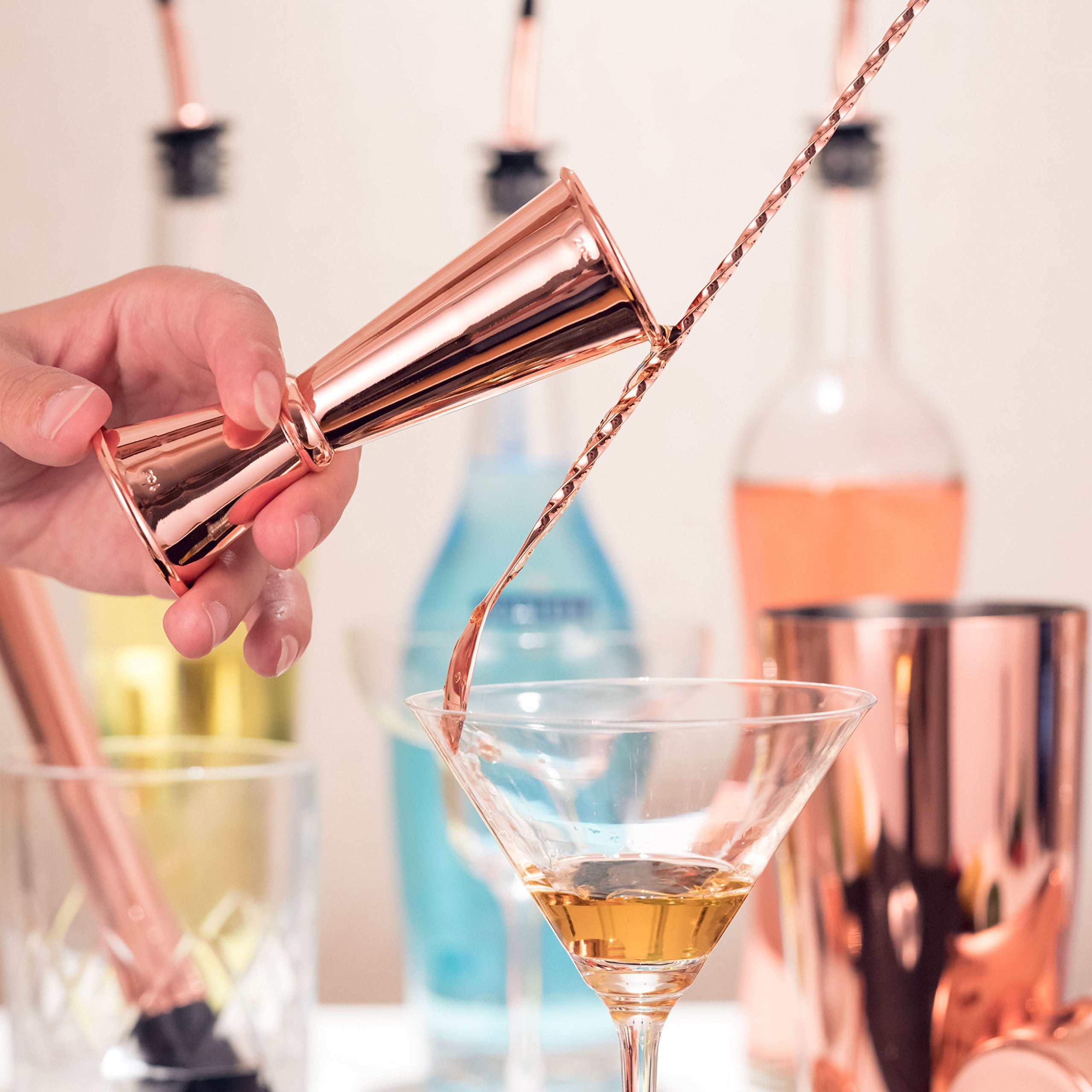 Gold Cocktail Shakers  Buy Copper Mixing Glass Online – Nestroots