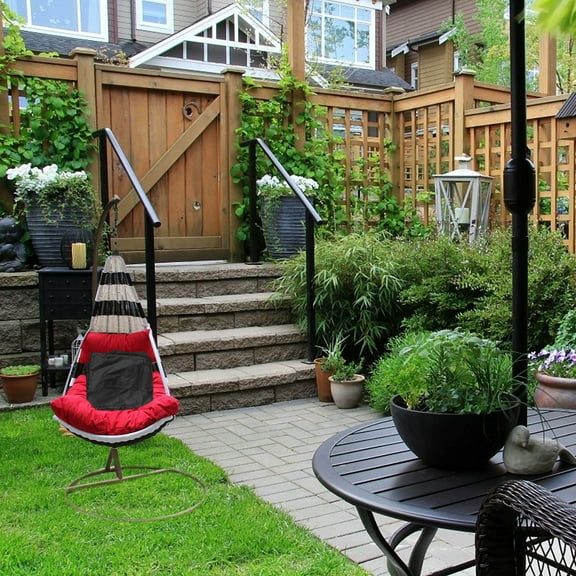 HEMOTON Patio Hanging Chair Cover, Single Person Swing Seat Protector, Polyester Fiber Outdoor Chair Sleeve