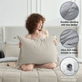 thumbnail image 7 of LammaLoe Twin Comforter Set, With Sheets, Reversible Bed In A Bag 5 Piece, Bedding Set, Beige, 7 of 7
