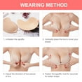 thumbnail image 4 of 2 Pair Nipple Cover,Self Adhesive Invisible Bra Push Up Backless Strapless Magic Sticky Bras Wing-Shape Silicone Bra for Women, 4 of 7