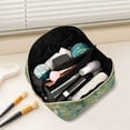 thumbnail image 2 of FORMRS Makeup Bag Travel Cosmetic Organizer for Women Fold Flat Zipper Pouch with Handle, Garden Scene, 2 of 8
