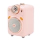 thumbnail image 3 of Altavoz inteligente Radio FM con micrófono Entrada de reproducción de tarjeta de memoria portátil Pequeño rosa retro para regalo, 3 of 14