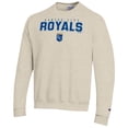 thumbnail image 2 of Men's Champion Oatmeal Kansas City Royals Eco Powerblend Sweatshirt, 2 of 3