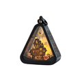 thumbnail image 3 of zhonghuaying 1 Pack Triangular Hollow Cutout Halloween LED Night Light, 4 Assorted Themed Pattern Hanging Decor Lamp for Indoor Halloween Party Decorations & Fall Home Tabletop Ornament C, 3 of 7