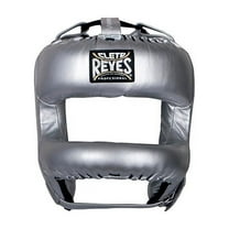 Cleto Reyes Boxing Headgear with Face Bar for Men and Women (Silver Bullet)