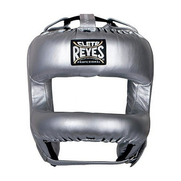 Cleto Reyes Boxing Headgear with Face Bar for Men and Women (Silver Bullet)