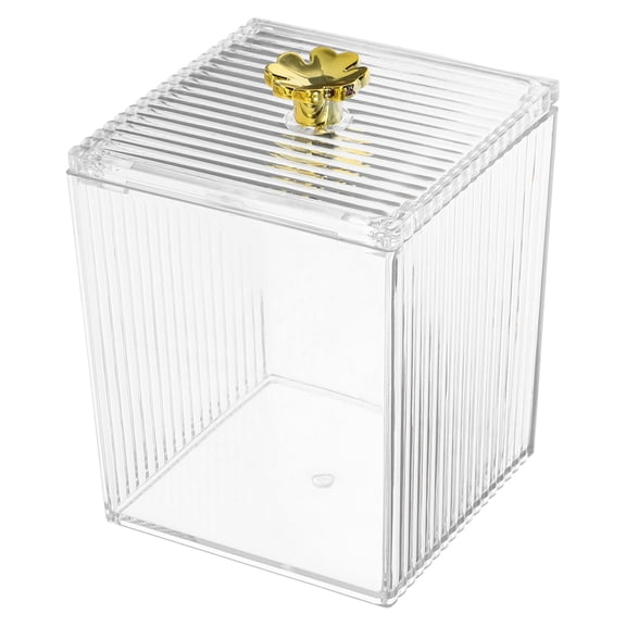 COOPHYA Pet Material Cotton Pad Storage Box with Smooth Edges for Vanity Organizer