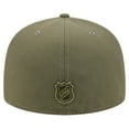 thumbnail image 4 of Men's New Era  Olive Boston Bruins Military Appreciation Flag 59FIFTY Fitted Hat, 4 of 5