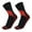 Black & Red, variant on Jiaroswwei 1 Pair Waterproof Socks Elastic Breathable Mid Tube Soft Socks Foot Windproof Winter Hiking Wading Riding Skiing Socks for Outdoor Sports
