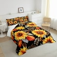 thumbnail image 3 of Erosebridal Sunflower Bedding Set Full, Sunflower Decor Bedding Comforter Sets, Yellow Sunflower Nature Botanical Comforter Set Sunflower Gifts for Women, Comfortable and Soft Mothers Day Gifts, 3 of 5