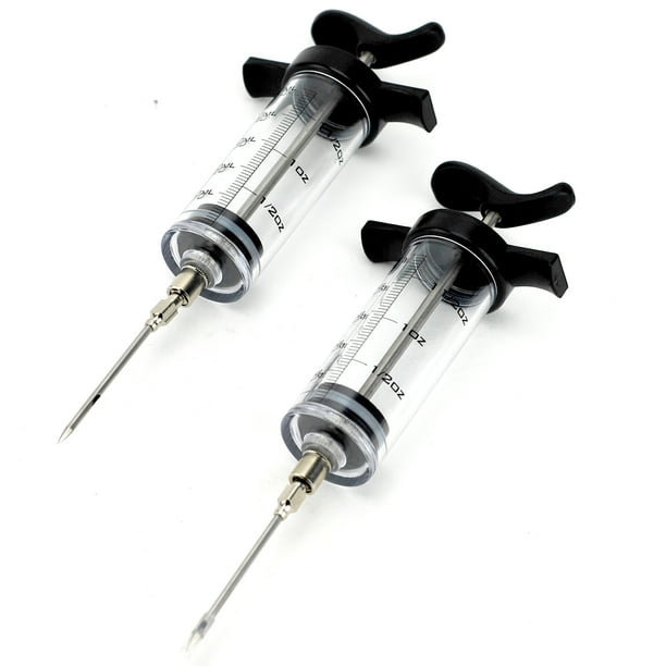 Tube Injector,liquid Baking Meat Flavor Injector Needle Kitstainless(pack Of 2)