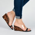 thumbnail image 4 of Journee Collection Womens Angelina Slip On Open Toe Wedge, 4 of 6