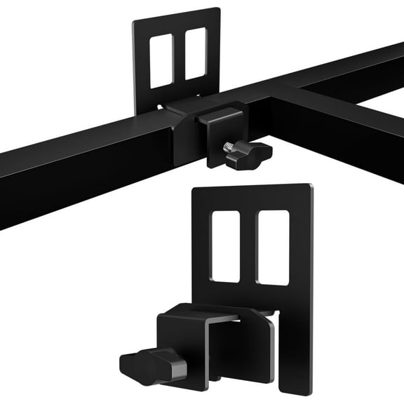 Non Slip Mattress Gaskets, Mattress Holder in Place Gripper for Metal Bed Frame, Keep Mattress from Sliding Gripper, Adjustable, 6 PCS, Black