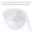 thumbnail image 4 of Unique Bargains Rice Washing Bowl PP Food Strainer Colander Drain Basket Wash Strainers White, 4 of 6