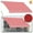 Red and White, variant on Sunny 12' x 8' Manual Retractable Patio Deck Awning Cover Canopy Sunshade (Red and White)