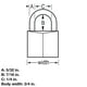 thumbnail image 3 of Candado Master Lock negro de aluminio 3/4 de pulgada de ancho 2 unidades, 3 of 7