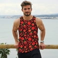 thumbnail image 6 of Picia Tomatoes And Chili Printed Men’s Performance Tank, Men's Workout Tank Top Moisture-Wicking Tank Top Muscle tee, Breathable Workout Shirt-Medium, 6 of 7